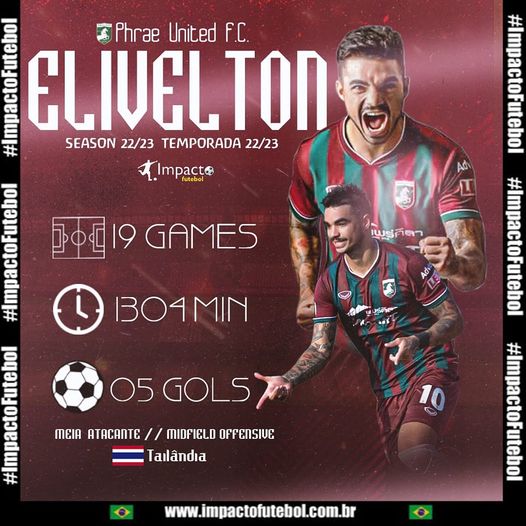 Destaque! Elivelton em ótima temporada na Tailândia
