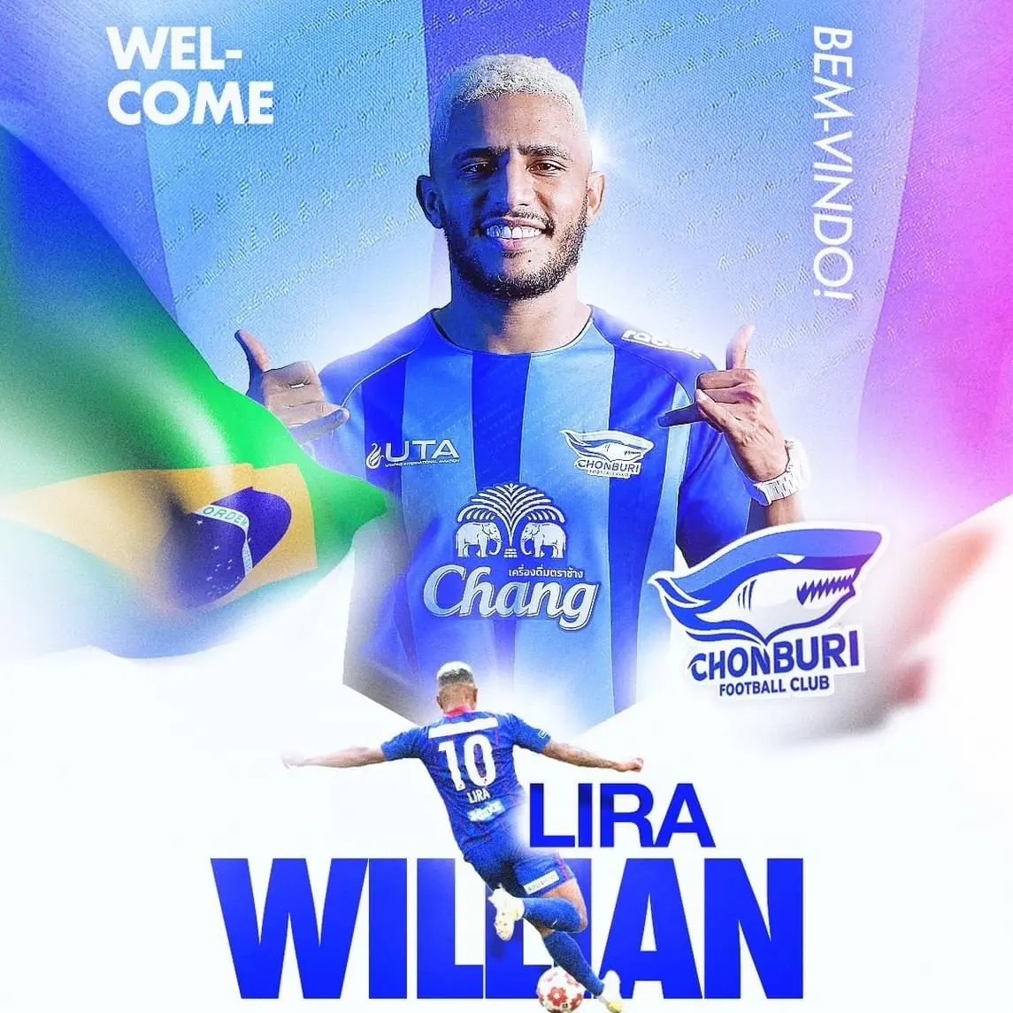 Negócio Internacional! Willian Lira é do Chomburi da Tailândia
