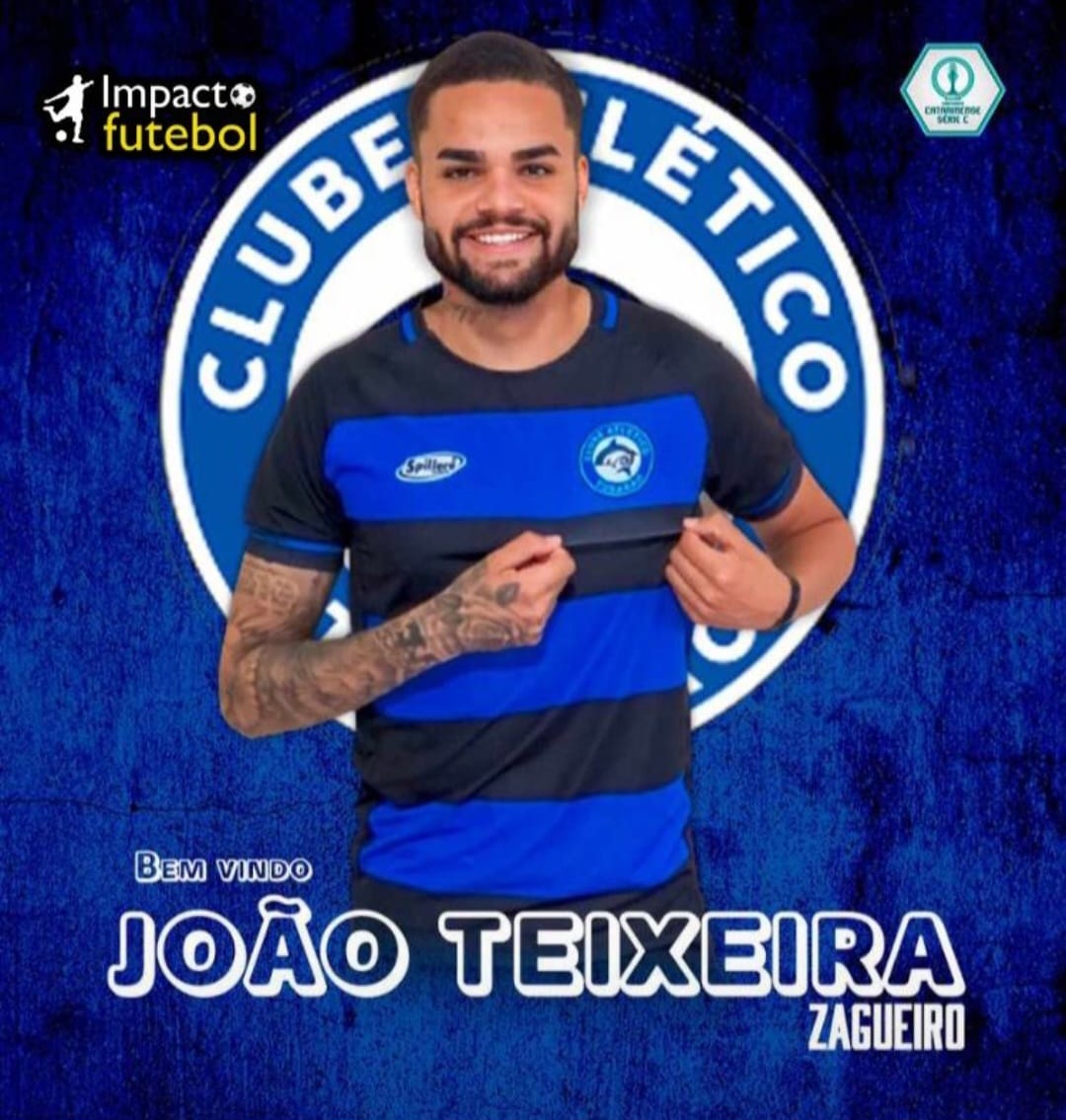 Negocio Fechado! João Teixeira assina com Atlético Tubarão-SC