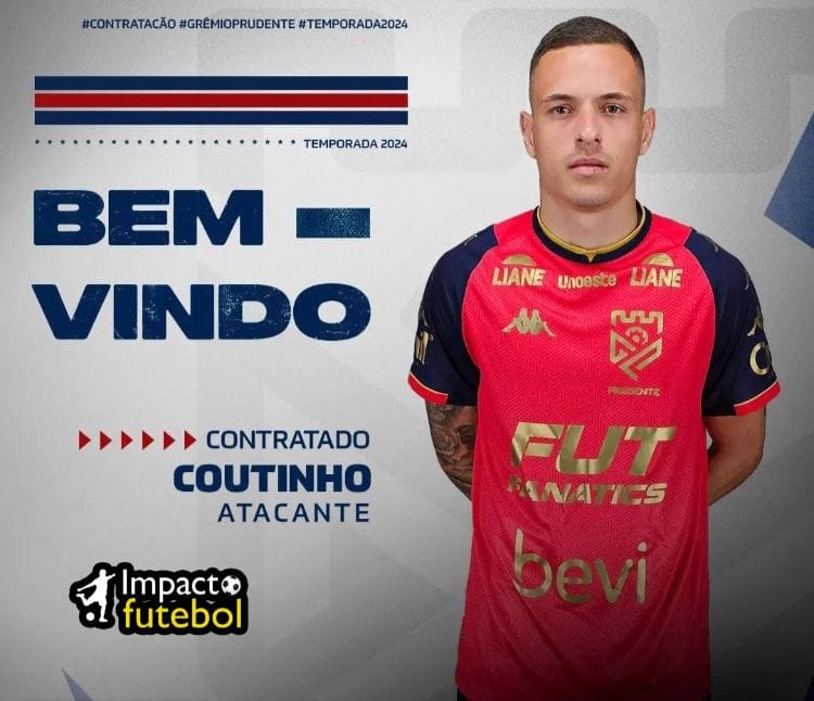 Negocio Fechado! Coutinho assina com Grêmio Prudente-SP