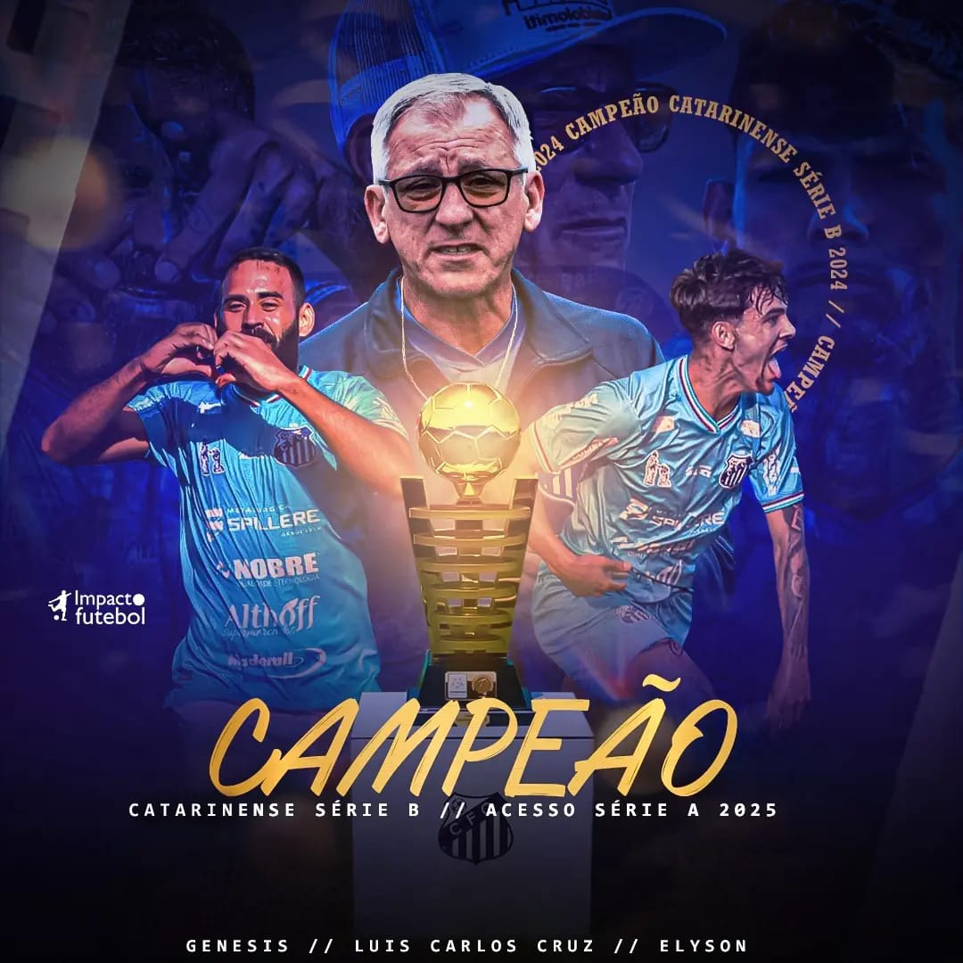 É Campeão!!! Caravaggio leva o Catarinense Série B - 2024