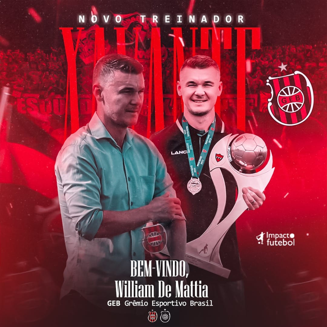 Treinador Willim de Mattia assina com Brasil de Pelotas-RS
