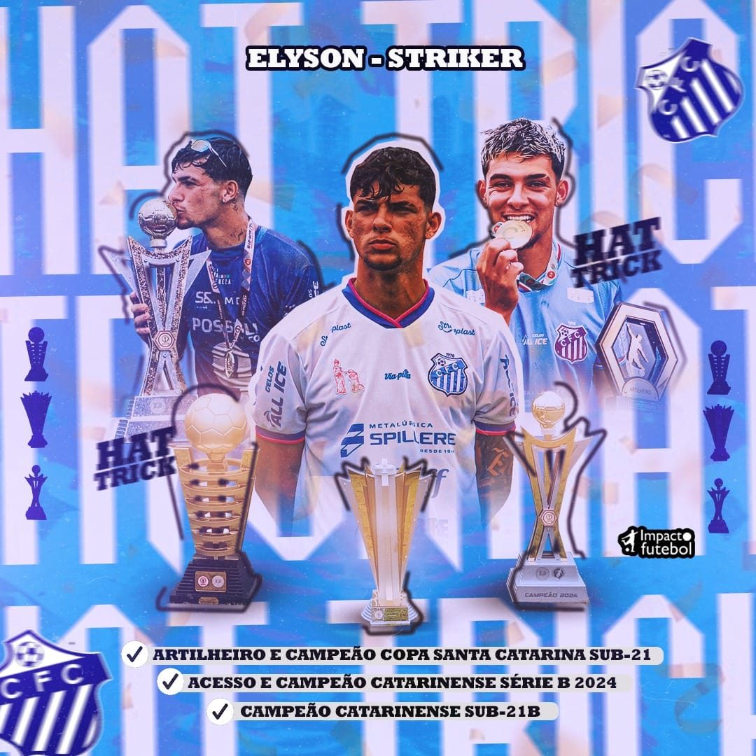Elyson é Artilheiro e Campeão da Copa Santa Catarina!
