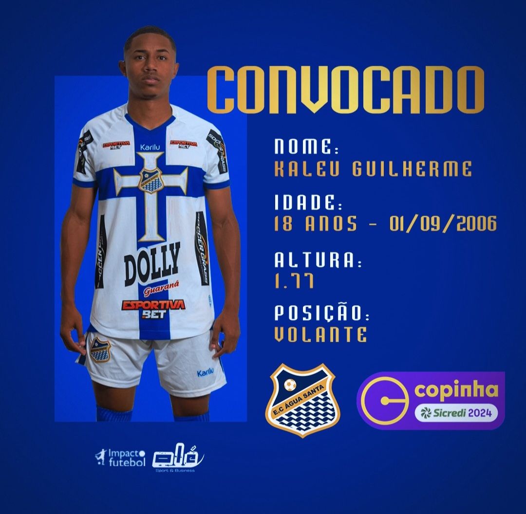 Kaleu convocado para Copa São Paulo - Junior 2025