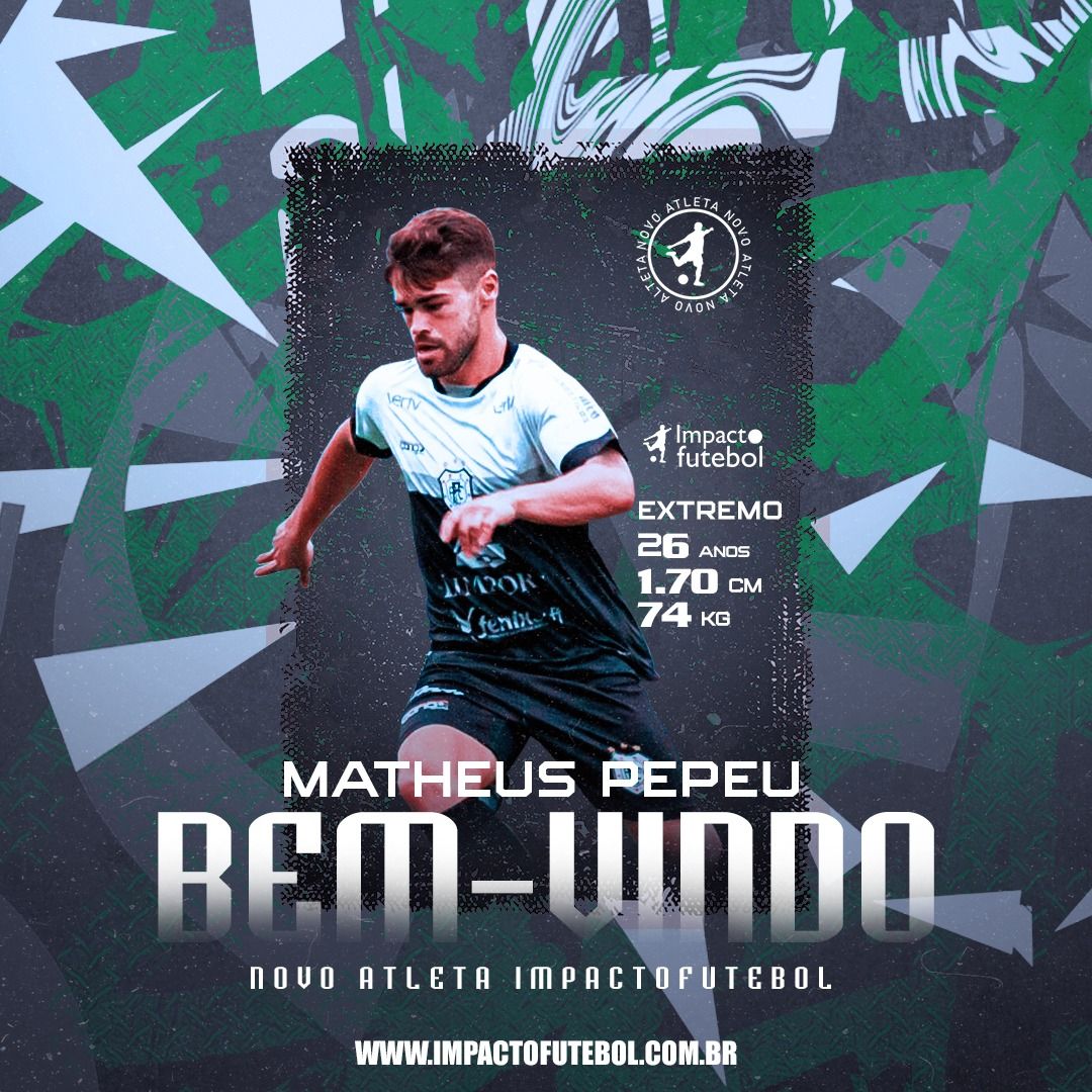 Novo atleta Impacto! Pepeu - Atacante