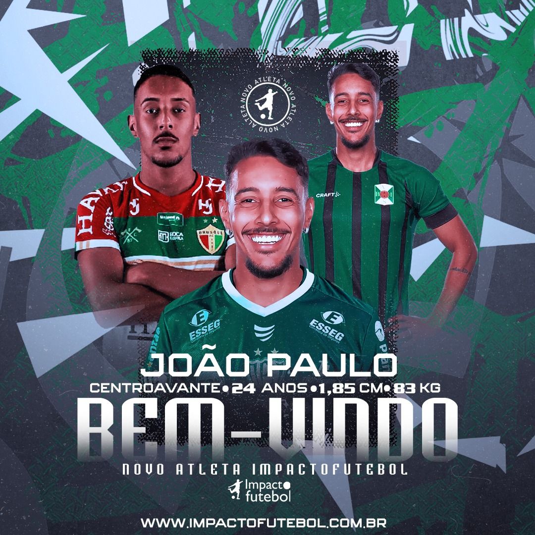 Novo atleta Impacto! João Paulo - Centroavante