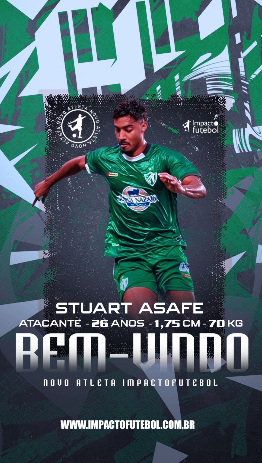 Novo atleta Impacto! Stuart - Atacante 