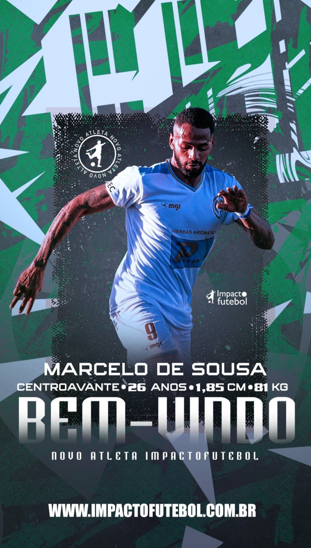 Novo atleta Impacto! Marcelo - Atacante