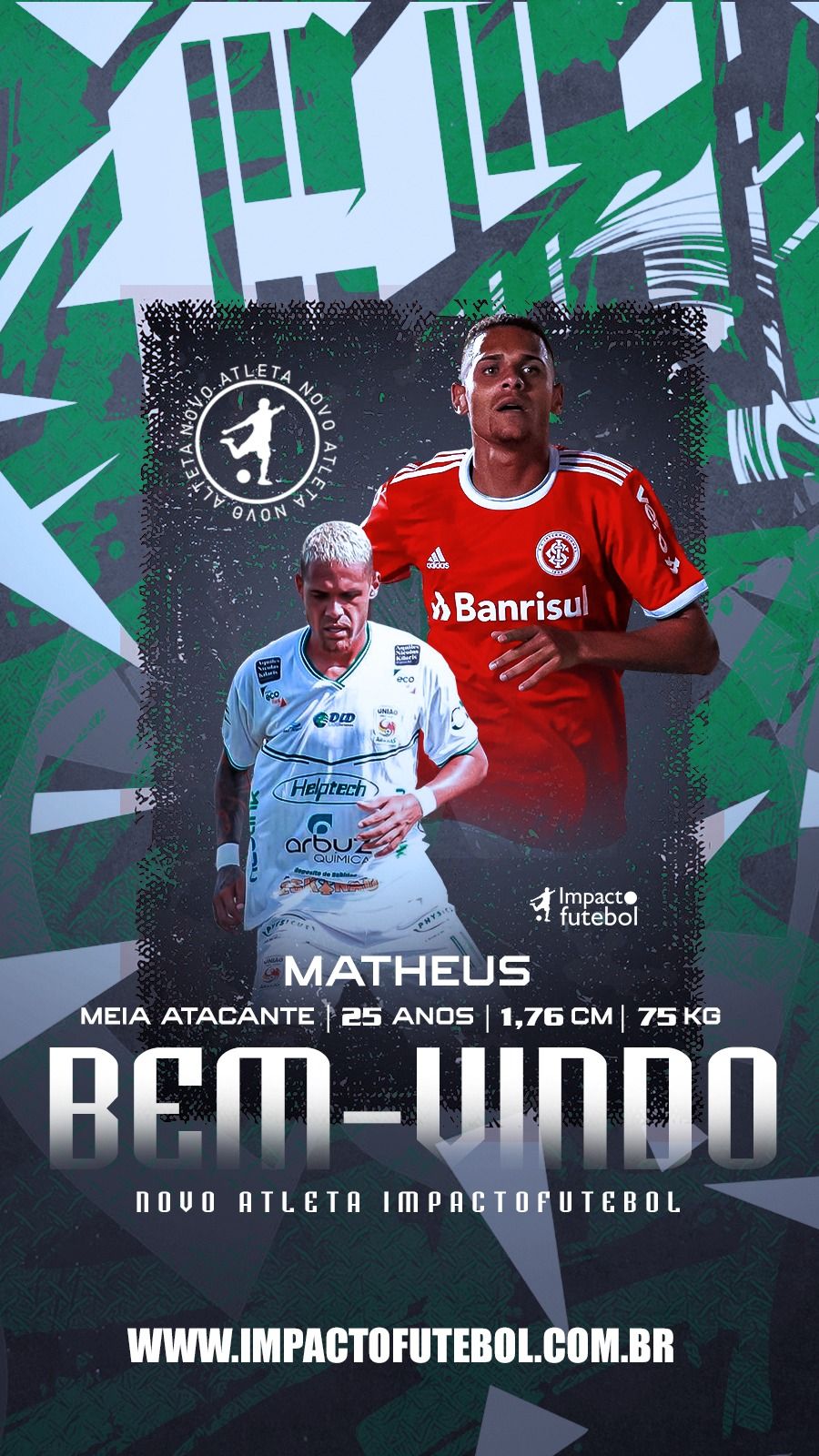 Novo atleta Impacto! Matheus - Atacante