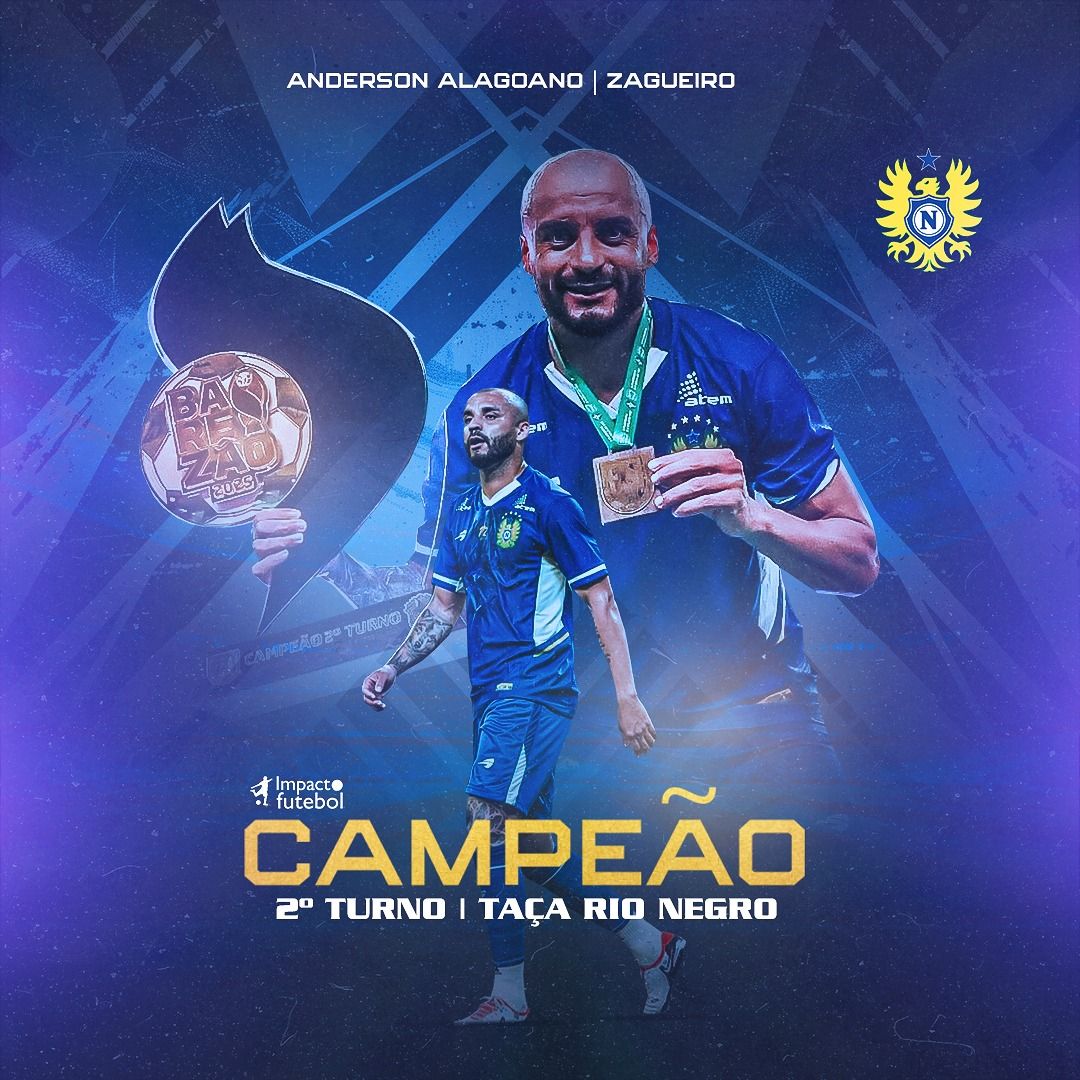 É Campeão!!! Anderson Alagoano levanta a Taça pelo Nacional-AM